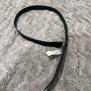 Old Navy Black Belt with Gold Buckle